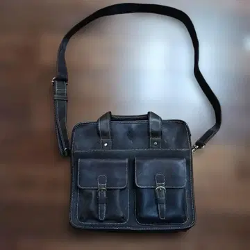 PAUDY 파우디 다크 브라운 가죽 숄더백