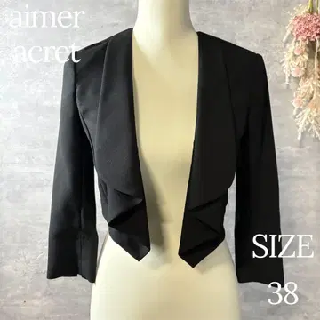 AIMER ACRET 볼레로 숏 기장 프릴 디자인 결혼식 파티