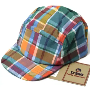 미사용 나이젤카본 마드라스 체크 캡 BRIGHT ARMY