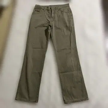 Wrangler 카키 스트레이트 데님 W32L32 인심 72cm
