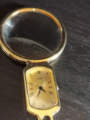 WAKO 골드 회중시계 돋보기 포함 새상품급