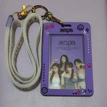 최저가 aespa 스트랩 포함 포토 카드 홀더