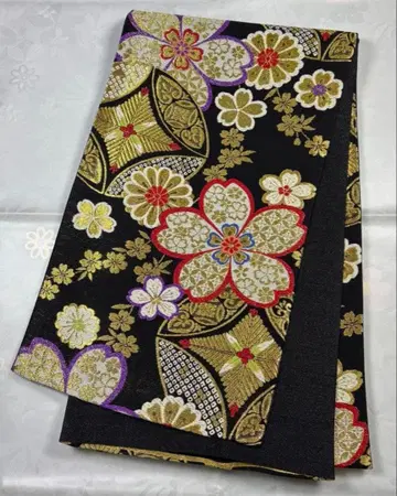 fr-003 순수 실크 후쿠로 오비 후리소데 성인식 새상품급