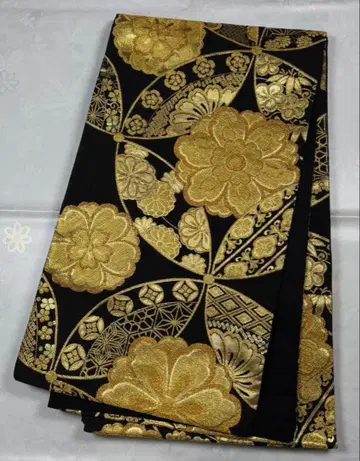 fr-005 순수 실크 후쿠로 오비 후리소데 성인식 새상품급