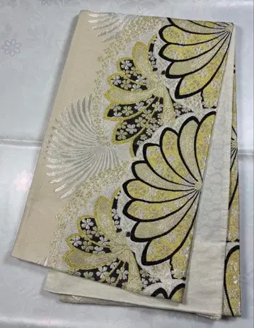 fr-007 순수 실크 후쿠로 오비 후리소데 성인식 새상품급