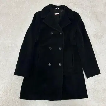 새상품급 Max&Co. 블랙 캐시미어 피코트 블랙 70