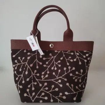 미니 토트백 새상품 일본제 면 100% 살짝 들고 다니기 좋은 이치린칸