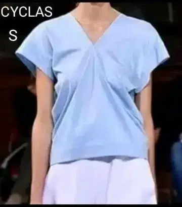 클리닝 완료 [CYCLAS] 36(S 상당) 라이트 블루 실크