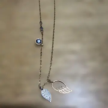 스와로브스키 목걸이 깃털