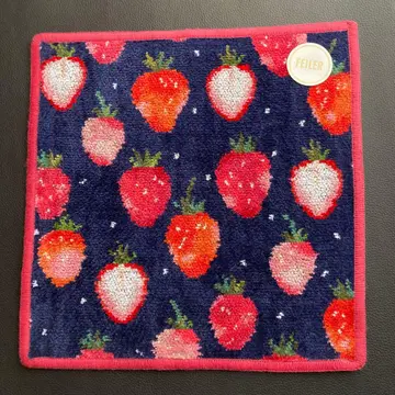 페이러 손수건 미사용 새상품 스트로베리