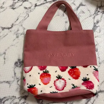 LOVERARY BY FEILER 스트로베리 도트 백 페이러 핑크