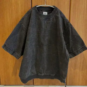 ZARA 헤비 웨이트 워시드 T셔츠