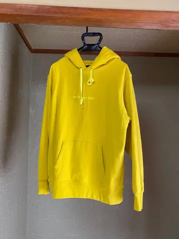 후지이 카제 my flower's here 후디 M 사이즈 머스타드