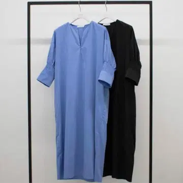 새상품급 YONFA 지퍼 드레스 M 블루