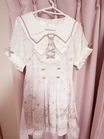 LIZLISA MelodyBunny 패턴 원피스 핑크