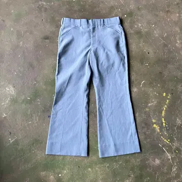 70s TALON 지퍼 플레어 스트라이프 슬랙스