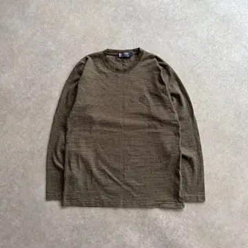 90s CHAPS 보더 롱 T 그린 L