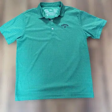 Callaway 체크 무늬 그린 컬러 셔츠 3L