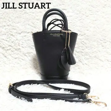 JILL STUART 블랙 버킷백 숄더백 원통형 사선 크로스백