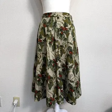 VINVERT 페이즐리 그린 스커트 A257