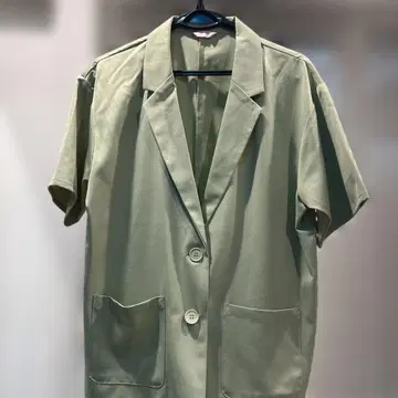 W C 올리브 그린 테일러드 자켓 F 사이즈