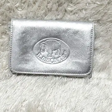 IL BISONTE 일비종떼 메탈릭 가죽 카드 케이스 명함지갑