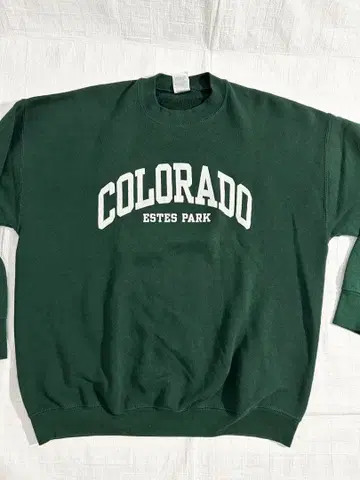 COLORADO ESTES PARK 맨투맨 다크 그린 후르츠 L
