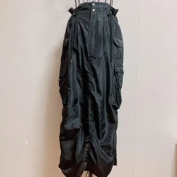 야마다야 LASUD ACTIVE 카고 타이트 롱 스커트 블랙