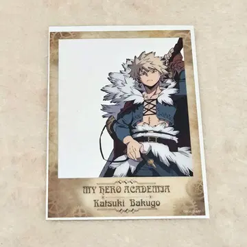 히로아카 바쿠고 카츠키 클리어 카드