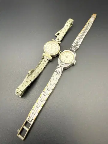 빈티지 손목시계 2세트 골드 컬러 레트로 앤티크풍 B36