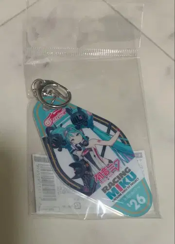 하츠네 미쿠 모텔풍 아크릴 키링 레이싱 미쿠 2026Ver.