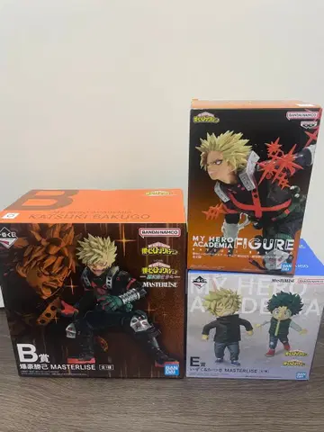제일복권 나의 히어로 아카데미아 바쿠고 카츠키 피규어 3종 세트