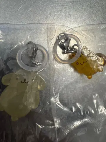 산리오 폼폼푸딩 메지루시 액세서리 베이글 폼폼푸딩