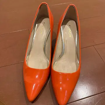 오렌지 하이힐 36