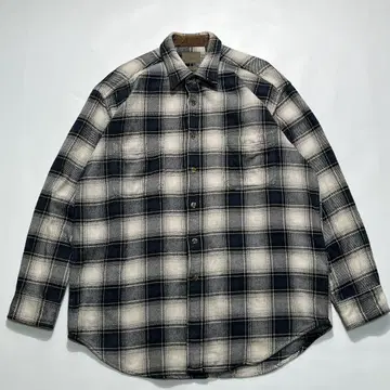 00s 세인트 존스 베이 옴브레 체크 헤비 플란넬 셔츠 L 8175B