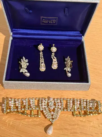 AIMER 펄 크리스탈 목걸이 세트