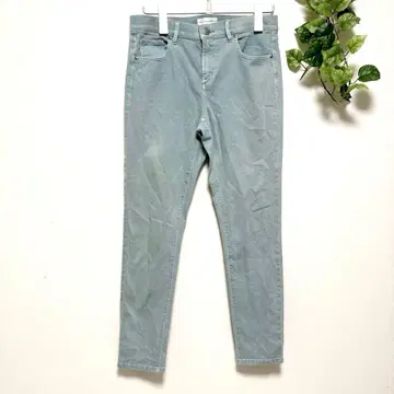 로프트 미 실루엣 모던 스키니 크롭 팬츠 라이트 그린 L 상당