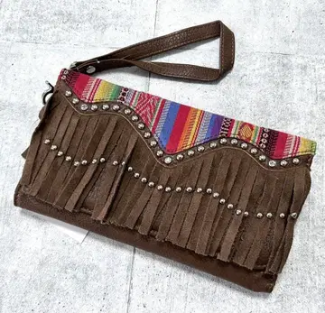 새상품 정가 9350엔 NOCONA 웨스턴 프린지 장지갑 노코나