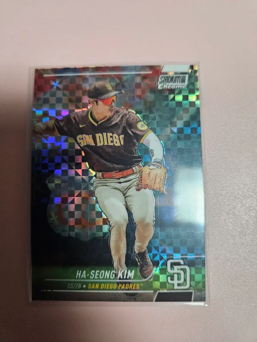 김하성 2022 Stadium Club Chrome Xfractor 카드