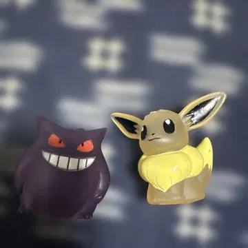 포켓몬 키즈 팬텀 이브이 클리어 소프트 비닐 피규어 세트