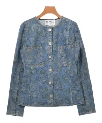 CHANEL 노카라 자켓 여성용