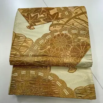 후쿠로 오비 금실 고전 문양 부채 문양 0416-14-H