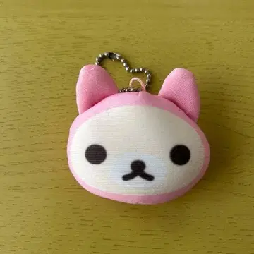 미피 패브릭 소재 키링 핑크 약 6cm