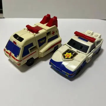 태양의 용사 파이버드 가드스타 가드레스큐 변형 로봇 타카라 2체