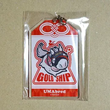 DMM 스크래치 UMAbred 부적풍 아크릴 참 골드십