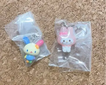 최저가 미사용 새상품 2세트 산리오 메지루시 액세서리 우사하나 마이멜로디