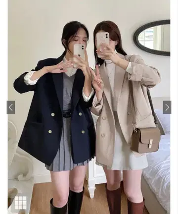 더블 버튼 테일러드 자켓 [ al275 ]