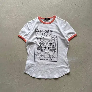 dsquared2 카우보이 데미지 링거 티