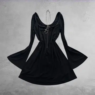 00's archive 플레어 원피스 블랙 기믹 고딕 그런지 y2k