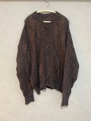 90s 빈티지 가디건 다이아 무늬